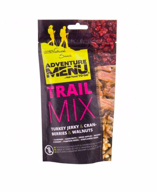 Adventure Menu Trail Mix Cranberry Turkey jerky Walnuts 100g 100 g g/m², Walnuts