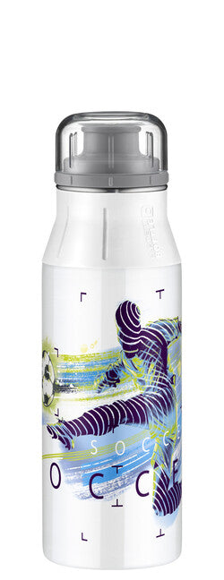 alfi gyerek elementBottle Kids ivópalack rozsdamentes acélból, 0,6 l futball