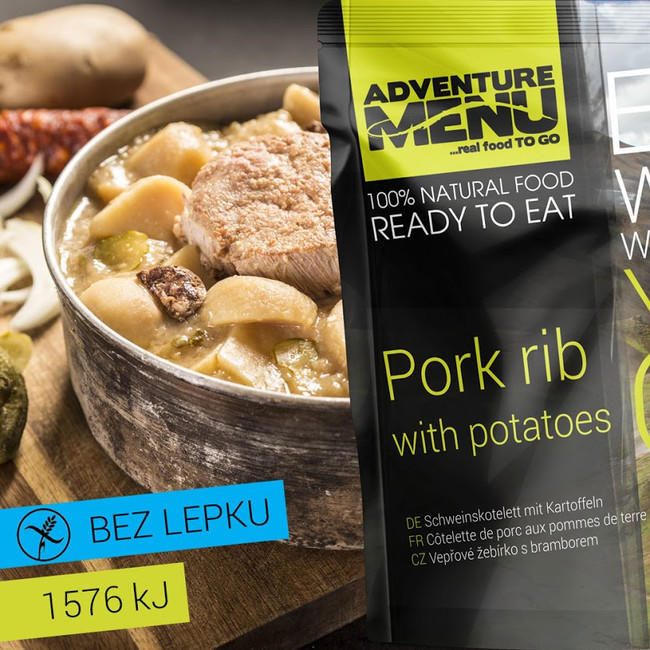 Adventure Menu sertés bordák burgonyával 400g