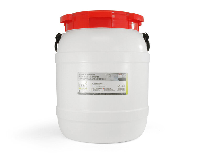 BasicNature fehér hordó széles nyakkal BasicNature, 54 l