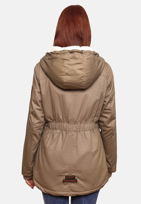 Marikoo BIKOO női téli kapucnis kabát, Taupe