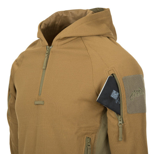 Helikon-Tex Range Hoodie kapucnis pulóver TopCool, Coyote/adaptive green