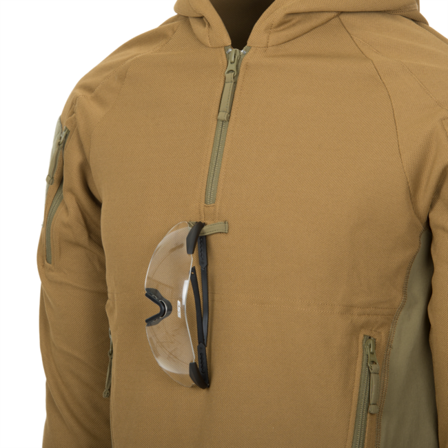 Helikon-Tex Range Hoodie TopCool kapucnis pulóver, olívazöld/fekete