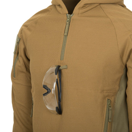 Helikon-Tex Range Hoodie kapucnis pulóver TopCool, Coyote/adaptive green