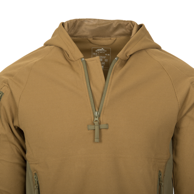 Helikon-Tex Range Hoodie TopCool kapucnis pulóver, olívazöld/fekete
