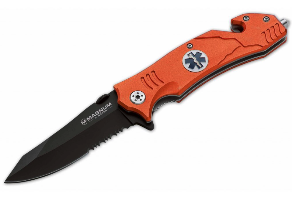 BÖKER® Magnum EMS Rescue kés, fekete, 20,8 cm