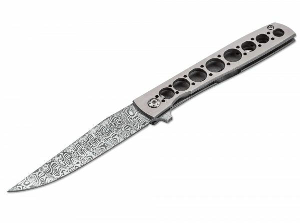 BÖKER® Urban Trapper zsebkés Damasteel, damaszk acél, titán, 8,7 cm