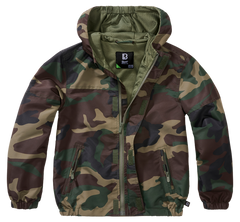 Brandit Summer Frontzip Windbreaker gyerek kabát, woodland