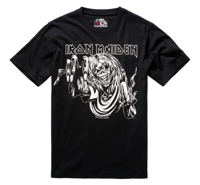 Brandit Iron Maiden póló Eddy Glow, fekete