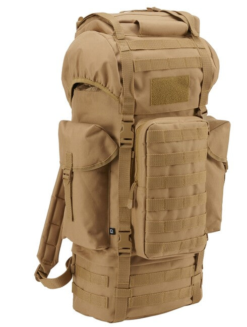 Brandit Kampfrucksack taktikai MOLLE hátizsák, khaki, 65l