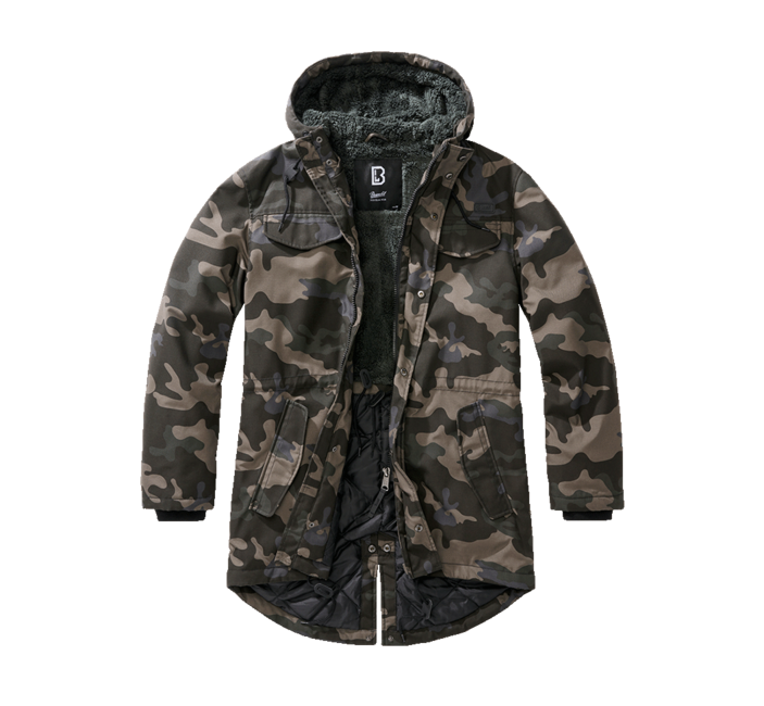 Brandit Marsh Lake teddyparka, darkcamo