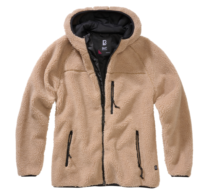 Brandit Teddy női polár kabát, camel