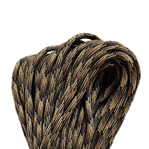 WARAGOD Paracord karkötő fém csattal Faila, camo coyote