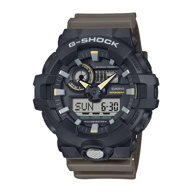 Casio G-Shock GA-710TU-1A3ER óra, fekete/barna