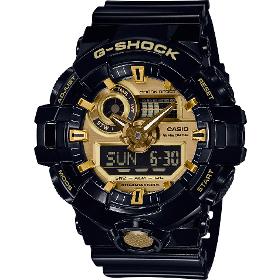 Casio G-Shock GA-710GB-1AER óra, fekete/arany