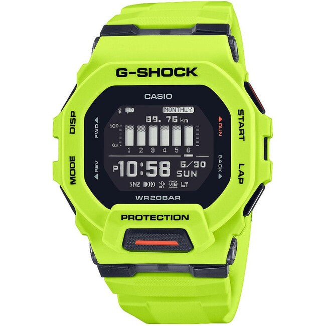 Casio G-Shock GBD-200-9ER óra, fekete/sárga