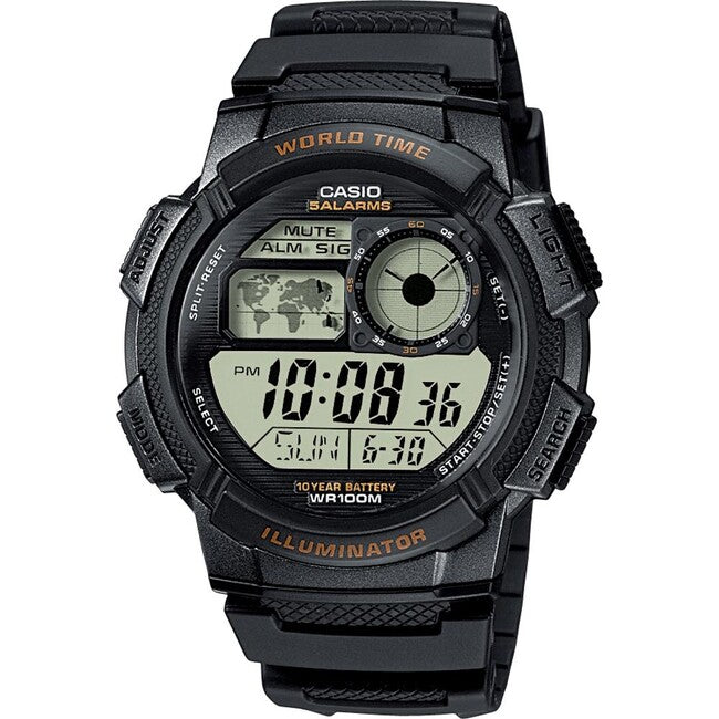 Casio AE-1000W-1AVEF óra, fekete
