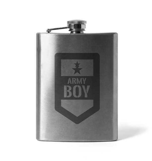 DRAGOWA Army boy gravírozott laposüveg 210 ml