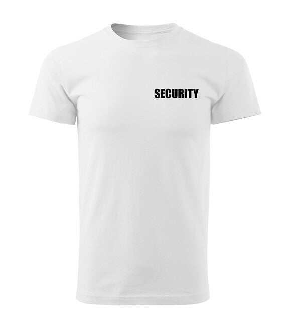 DRAGOWA póló SECURITY felirattal, fehér