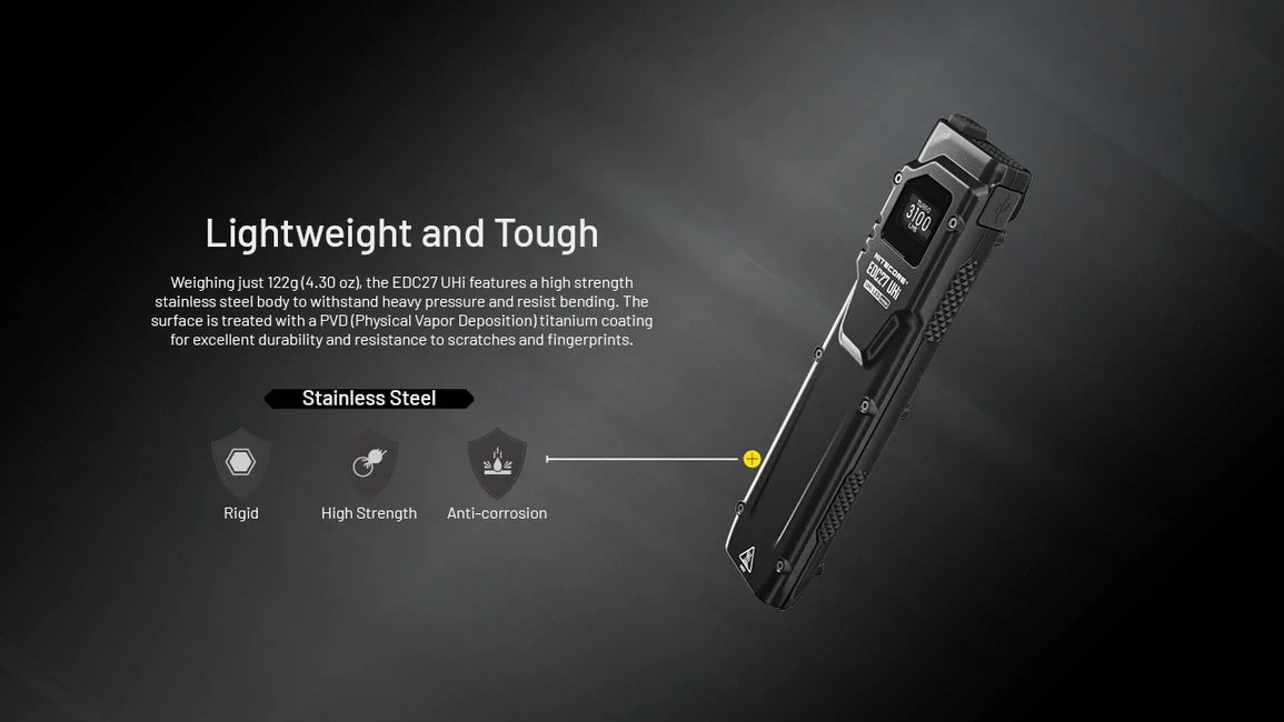 Nitecore EDC27 újratölthető zseblámpa UHi