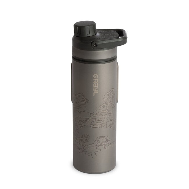 GRAYL UltraPress™ Purifier szűrő palack Titanium, Covert Black
