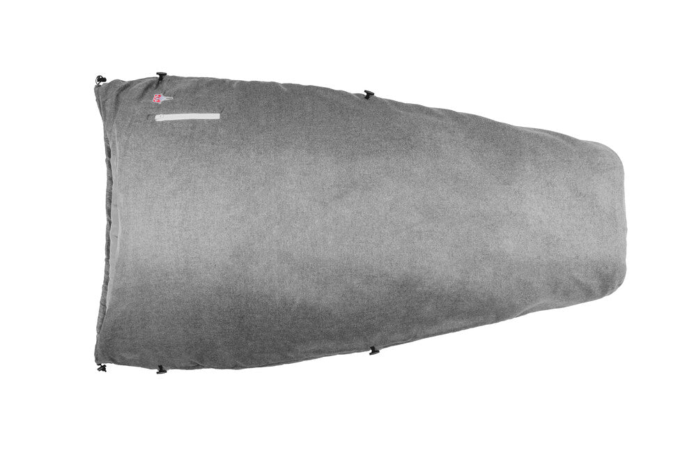 Grüezi-Bag Feater fűtött hálózsák-betét USB csatlakozóval, szürke