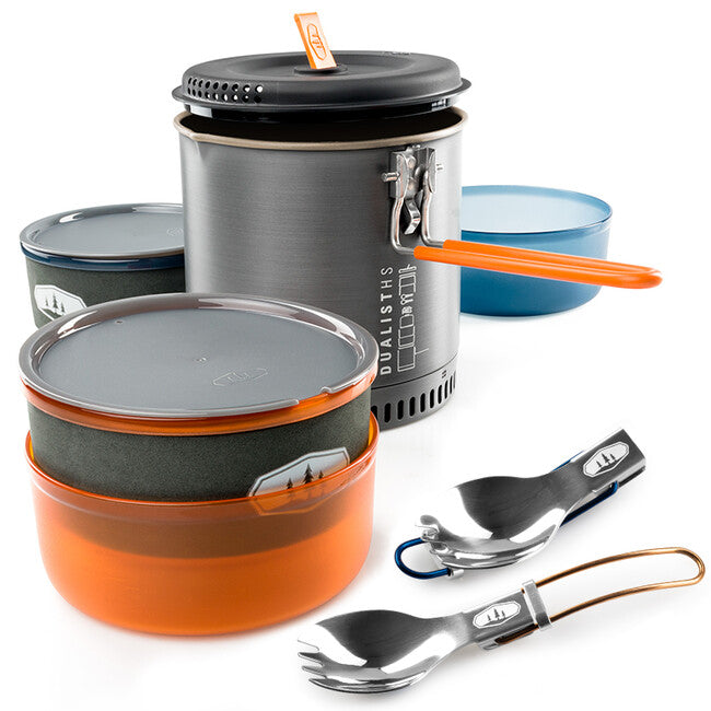 GSI Outdoors Halulite Dualist HS 2 személyes étkészlet 1,8 l