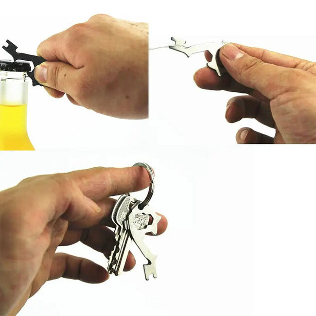DRAGOWA Tactical multitool kulcstartó 20v1 Edna, silver