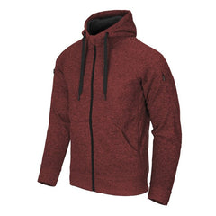 Helikon-Tex Covert taktikai kapucnis pulóver (FullZip), Melange Red