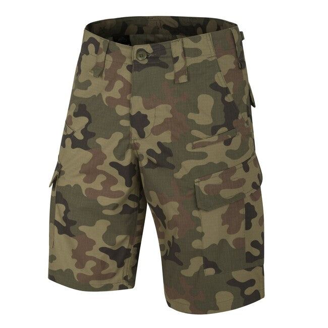 Helikon-Tex CPU rövidnadrág PolyCotton Ripstop, EN Woodland