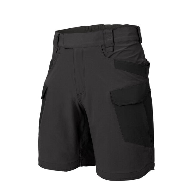 Helikon-Tex OTS 8.5" taktikai kültéri rövidnadrág VersaStretch Lite, Ash Grey / Black