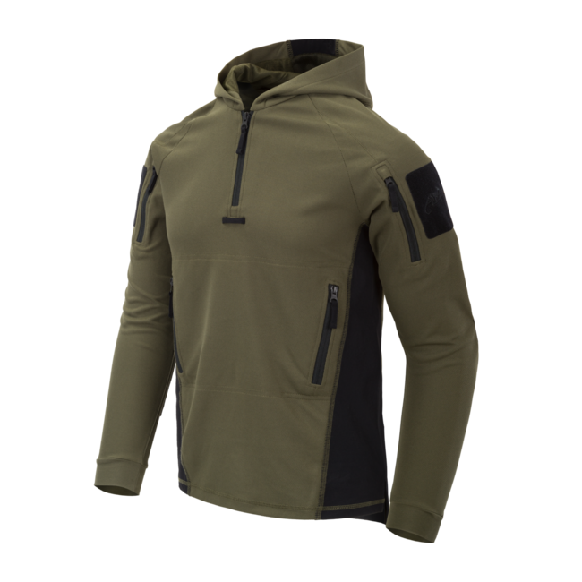 Helikon-Tex Range Hoodie TopCool kapucnis pulóver, olívazöld/fekete