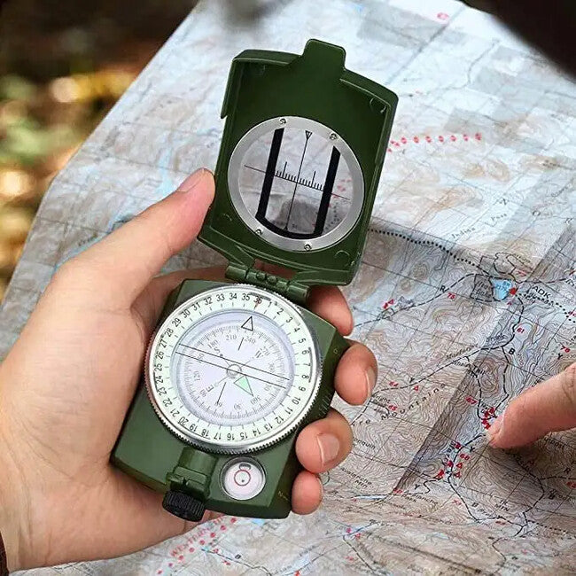 DRAGOWA Tactical Drift fém vízálló iránytű, zöld