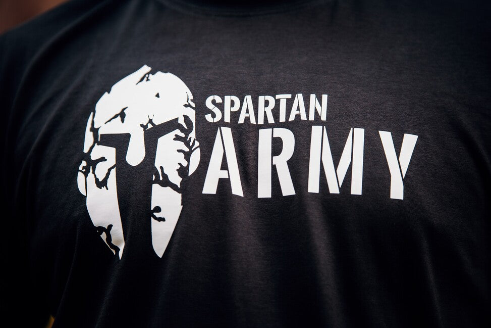 DRAGOWA rövid ujjú póló Spartan army 160 g/m², fehér