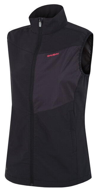 HUSKY Salien női softshell mellény, fekete