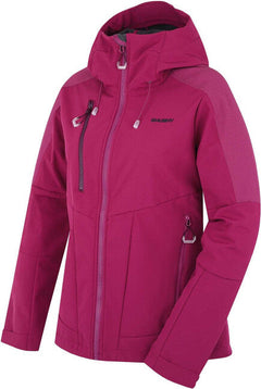 HUSKY Sevan női softshell kabát, sötét magenta