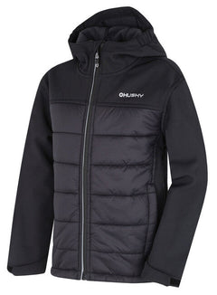 HUSKY Swany K gyerek töltött softshell kabát, fekete