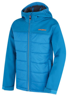 HUSKY Swany K gyerek bélelt softshell kabát, kék