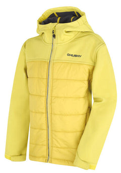 HUSKY Swany K gyerek bélelt softshell kabát, lime zöld