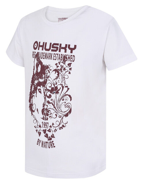HUSKY Tash K gyerek funkcionális póló, fehér