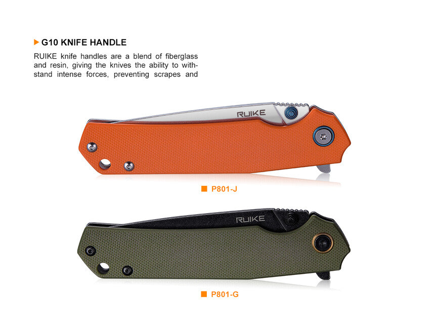 Ruike P801 kés, narancssárga