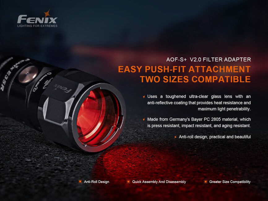 Fenix AOF-S+ V2.0 piros szűrő