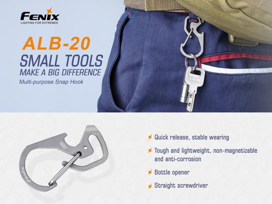 Fenix ALB-20 karabiner, titán