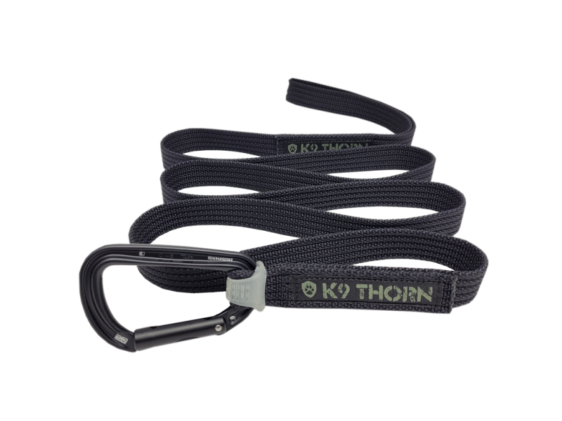 K9 Thorn Express póráz, fekete, 150 cm