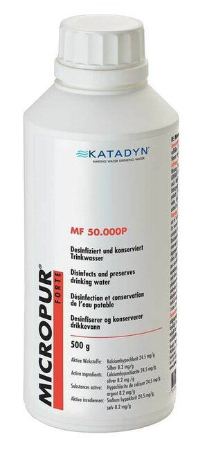 Katadyn Micropur Forte MF 50'000P vízfertőtlenítő por, 500 g
