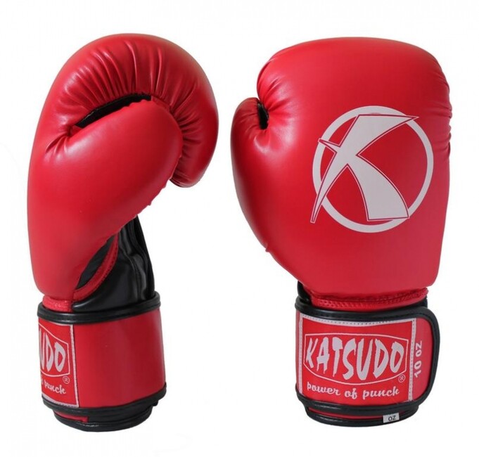 Katsudo Punch II bokszkesztyű, piros