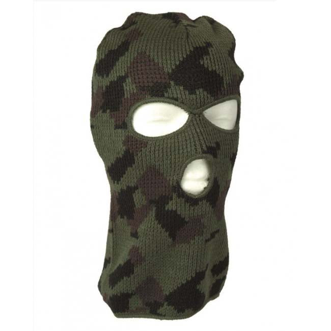 Mil-Tec símaszk 3 nyílás Woodland minta