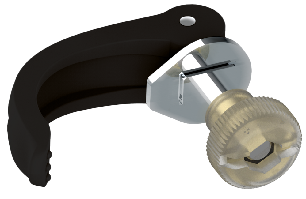 LEKI Speed Lock 1 Lever tartalék alkatrész, fekete, 20|18 mm