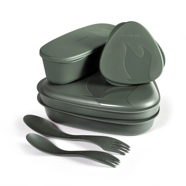 LIGHT MY FIRE LunchKit 2.0 ebédkészlet, zöld