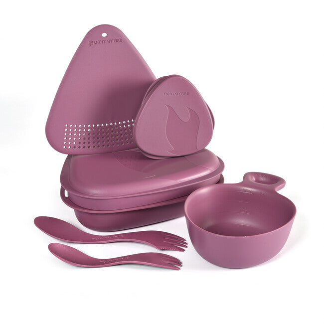 LIGHT MY FIRE Outdoor MealKit 2.0 étkezőkészlet, lila